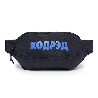 Сумка поясная CODERED Hip Bag Large Черный Таслан/Василек Принт КОДРЭД
